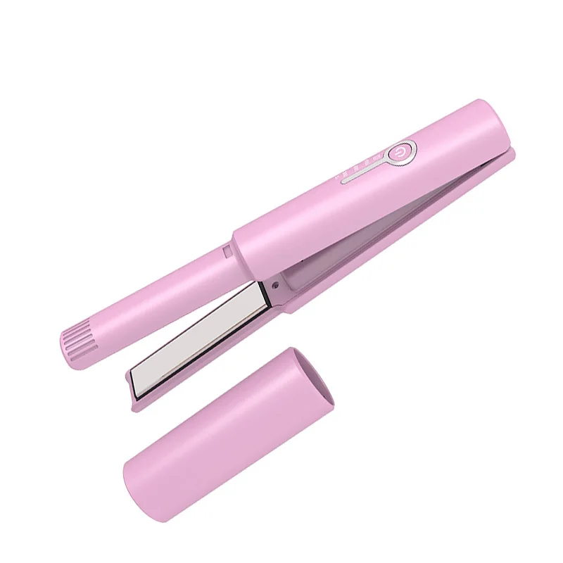 2024 New Arrival Custom Colors Portable USB Rechargeable Cordless Wireless Stylish Hair Iron Wireless Hair Straightener