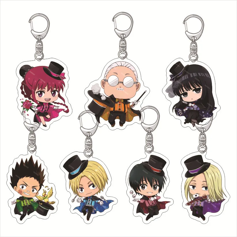 Porte-clés Anime Sakamoto 16 Pièces - Pendentifs Acrylique Et Alliage - Pour Clés, Sacs, Cadeaux Fans - 3