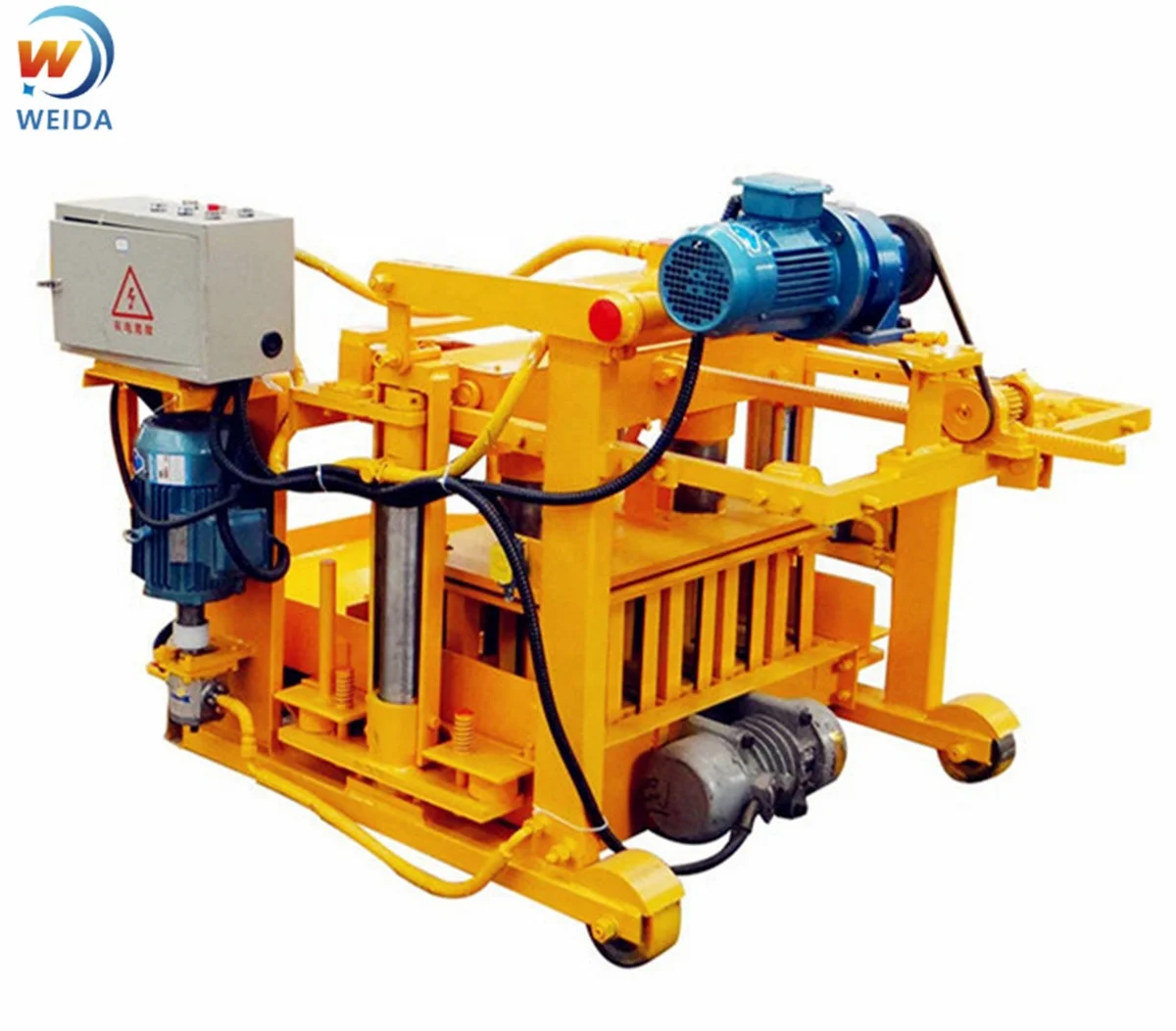 Hot sale QM4-28 mini moving egg laying cement block production line