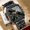 866 Black Case, Black Face, Steel Strap