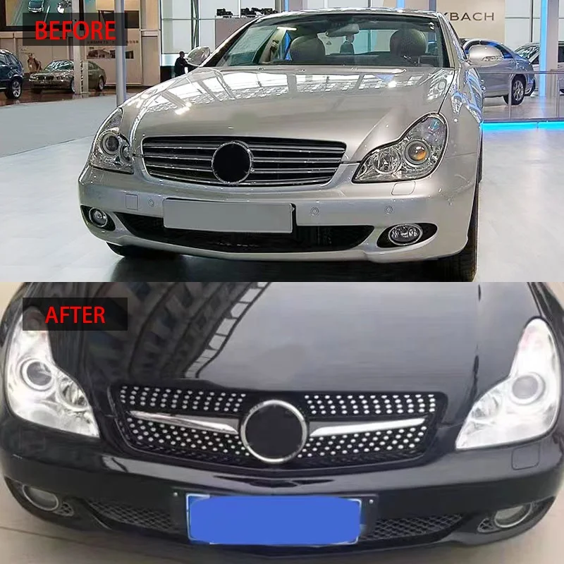 For High Quality ABS for  05-08 CLS W219 Diamond Style Grille