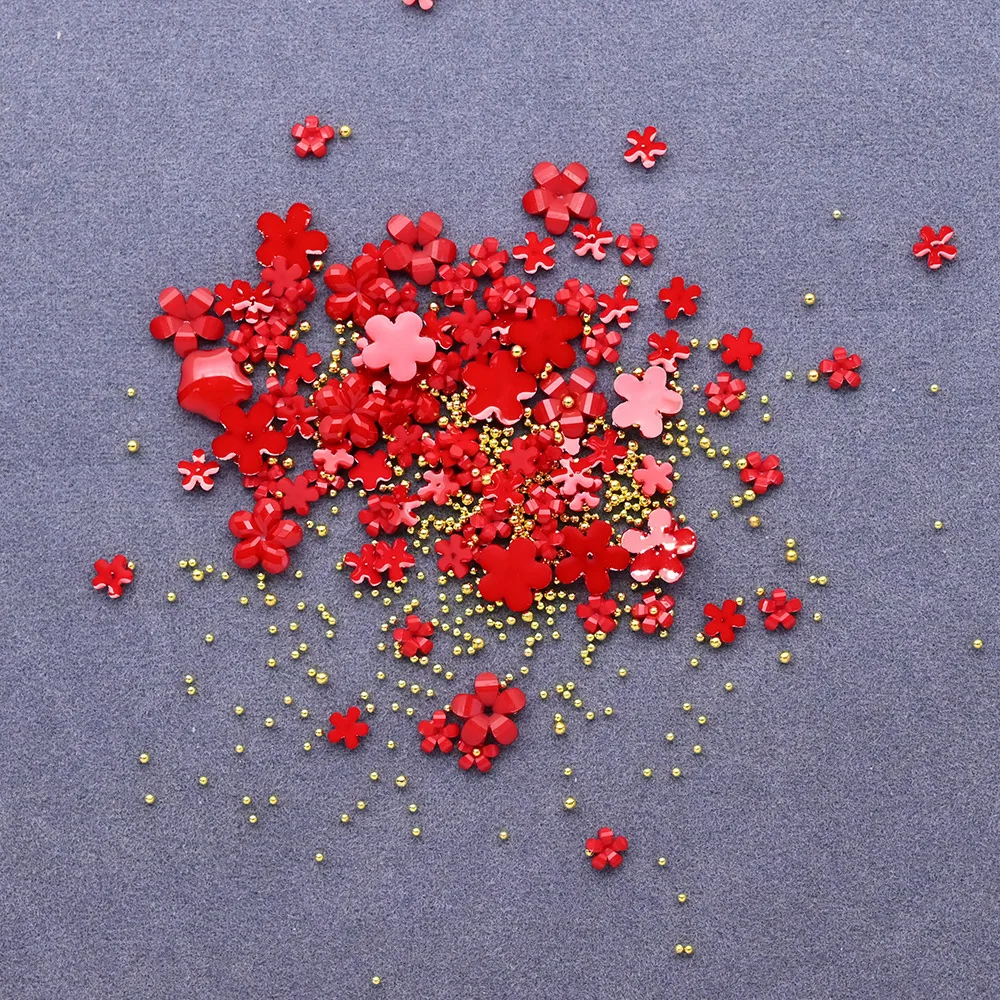 Акриловые цветы подвески для дизайна ногтей металлические бусины жемчужный дизайн милые 3D Подвески украшения маникюра со