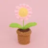 Pink-daisy-super mini small wool basin