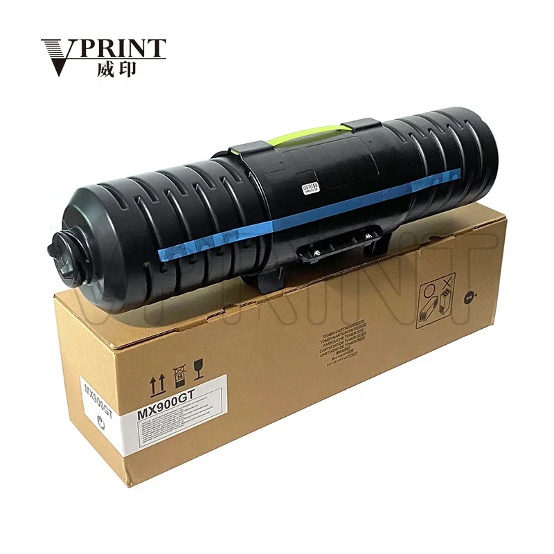 Cartucho de Toner Preto MX-900GT MX900GT para Sharp MX-M904, MX-M905, MX-M1054, MX-M1055, MX-M1200, MX-M1204, MX-M1205 — Compatível e NOVO