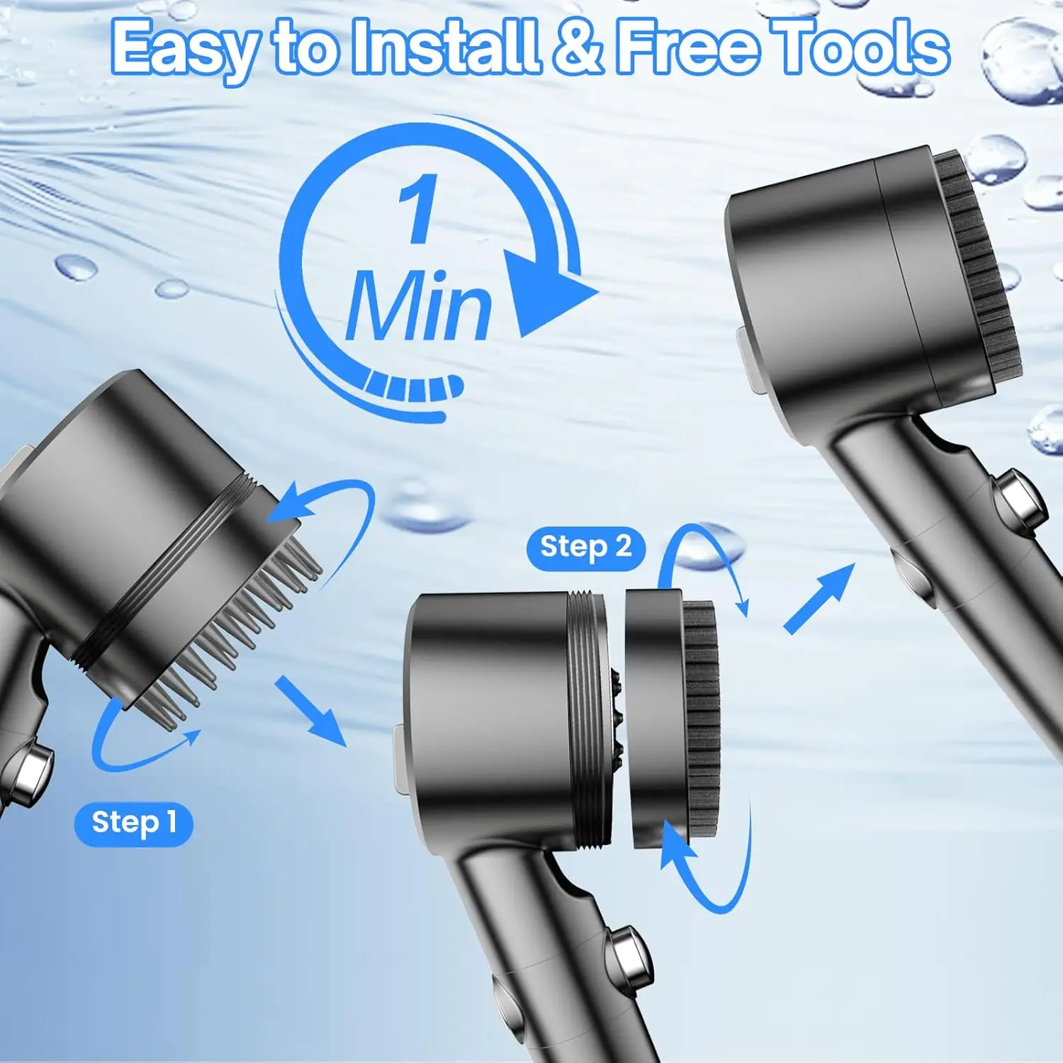 Complete Luxury Shower Set Components