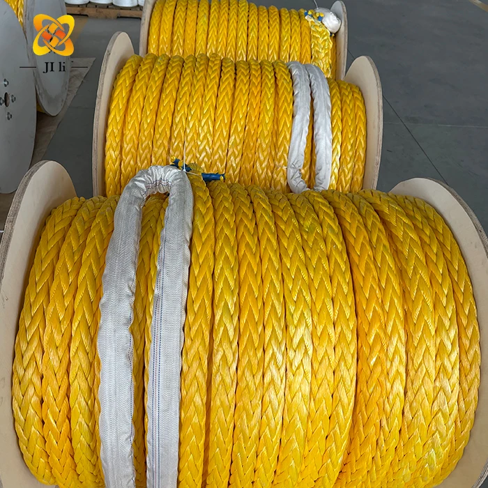 12 Strand Uhmwpe Rope Line Mooring Spectra Rope Pulling Rope For Marine