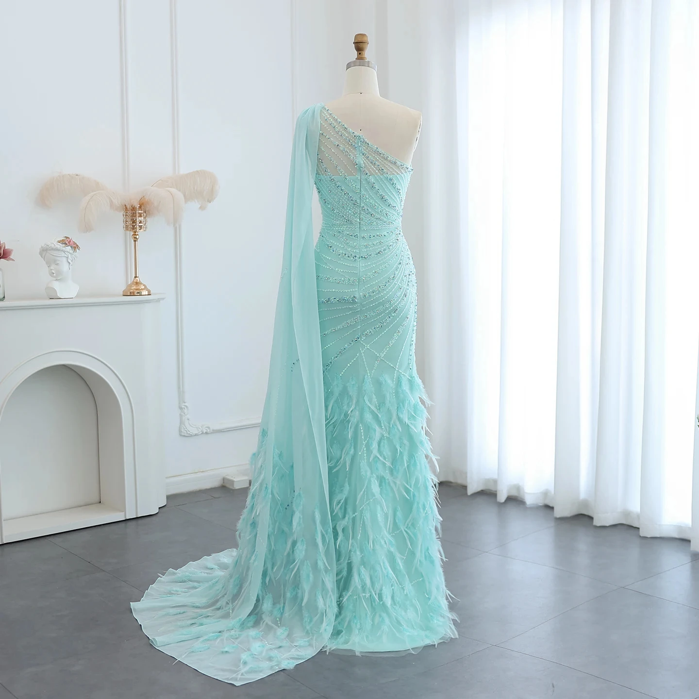 chinese dress ladies Long Strapless Stretch Satin Dress With Sweetheart Neck