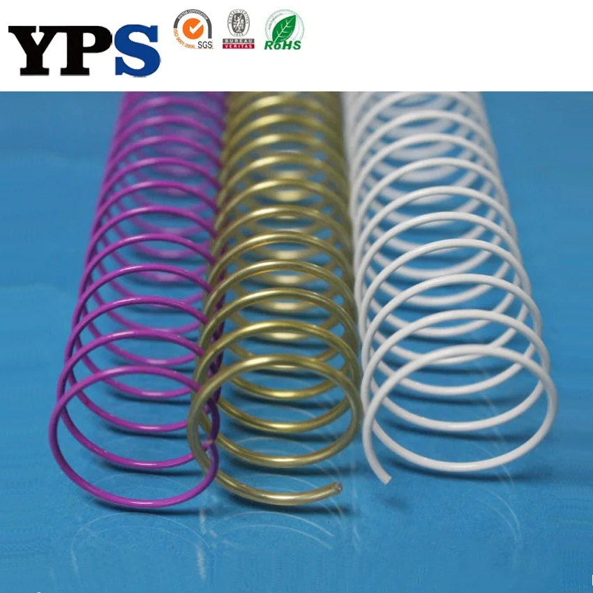New Arrival Gold Color Single Metal Spiral Coil Spiral Binding Ring for Book