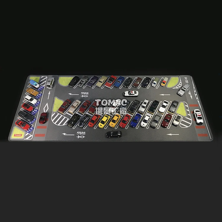 1/64 Parking Lot Mat Model Car Vehicle Scene Display Large Garage Toy Mouse  Pad Scene Show Table Mouse Pad