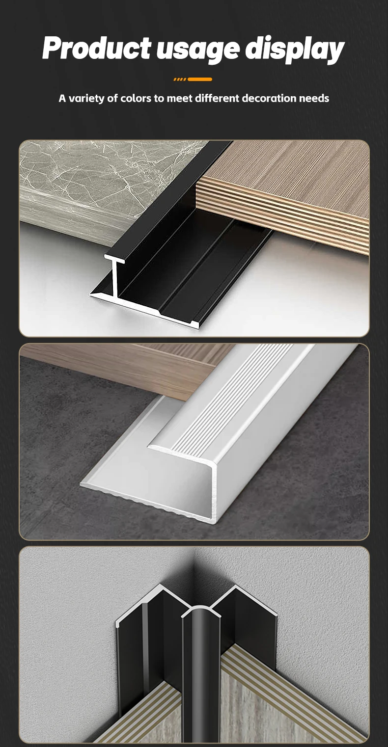 Aluminum Corner Trim for Wall Decoration with UV Protection from China supplier