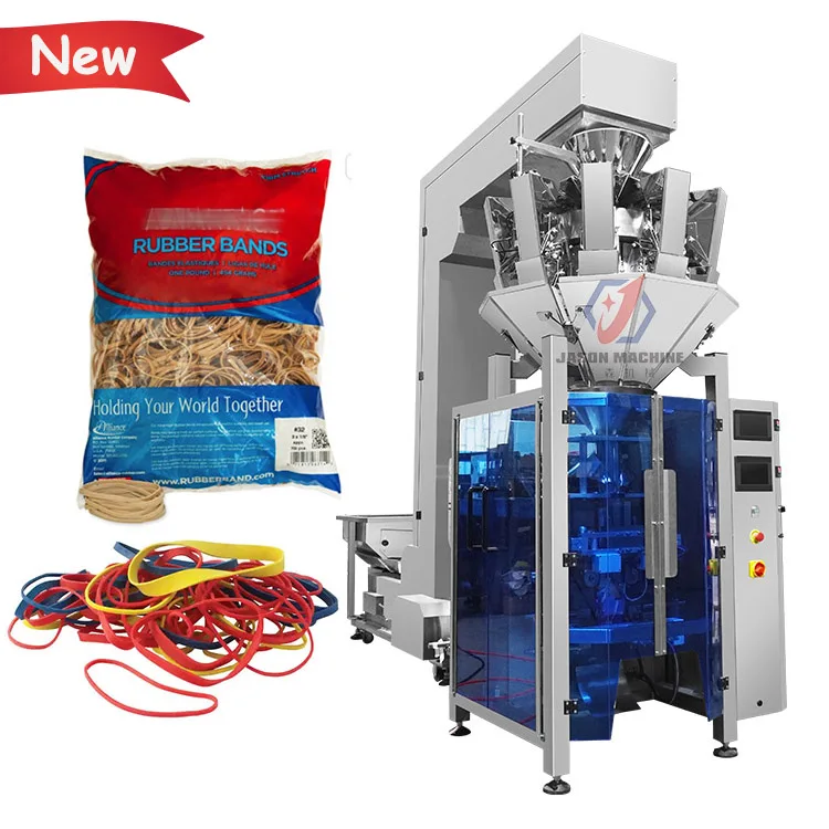 High Speed Automatic Vertical Weighing Pouch Paper Clip Rubber Band Packing Machine
