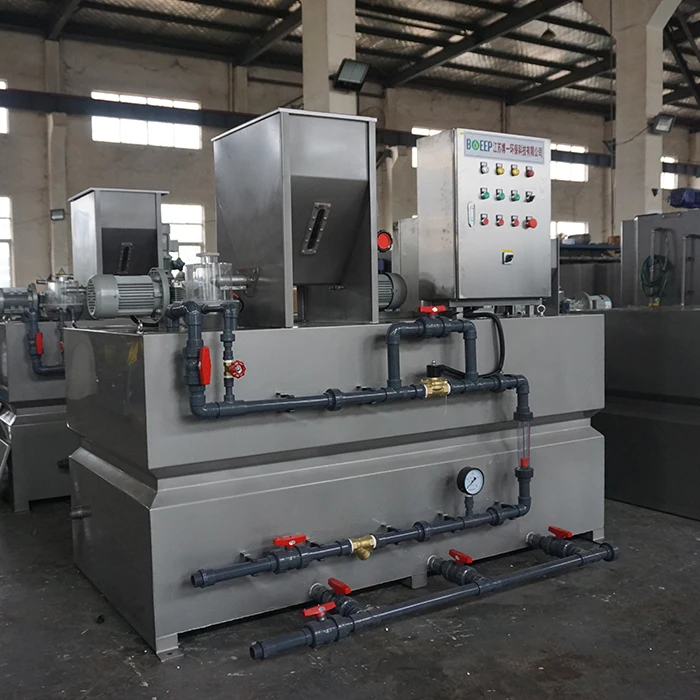 Sludge Treatment Polymer Powder Dispensing Dissolver Dissolving Dosing Machine Mixing tank Unit with Agitator