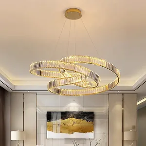 Minimalist Pendant Light Transparent Hanging Crystal Chandelier Modern Ceiling Pendent Light