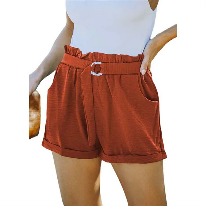 Women Casual High Waist Loose Short 