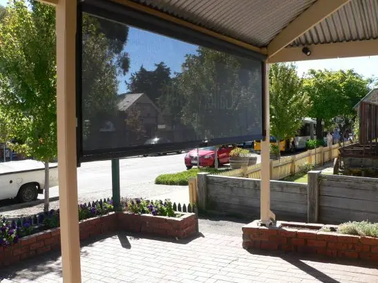 Hotel Windproof Zip Screen Outdoor With Motor Electric Zip Track Fly Screens