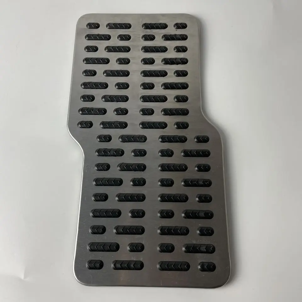 Универсальные аксессуары, Заводская поставка, автомобильный напольный коврик, металлические подкладки для ног, автомобильный коврик, коврик для пятки