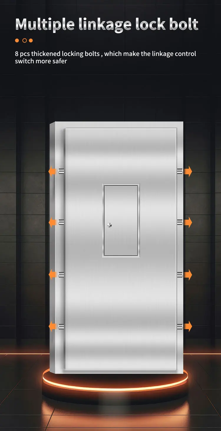 CEQSAFE Customize Solid Steel Security Stainless Steel Strong Money Vault Safe Bank Room manufacture