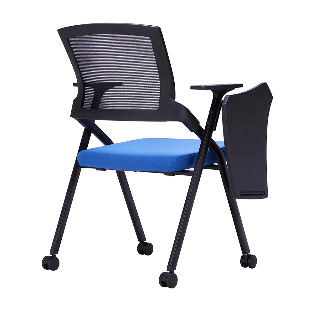 product high quality modern office hall school class room student folding conference room training chairs with tablet board-99