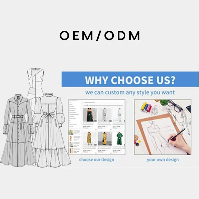 Garment Design 18 Years Production Experience Factory Manufacturers Vendors Boutiques Clothes Casual Women Linen Dress