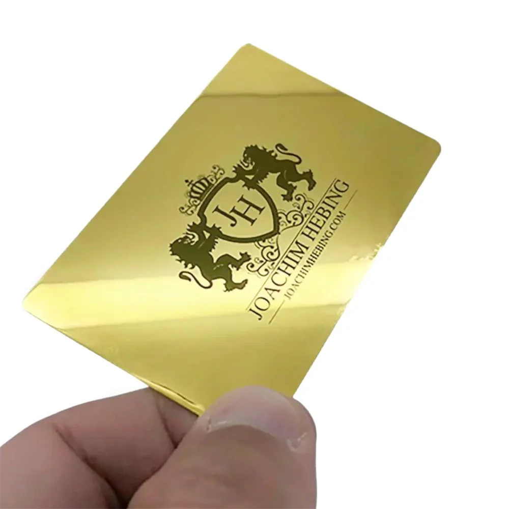 Luxury 24K Pure Metal Solid Gold Plated Cards for Business