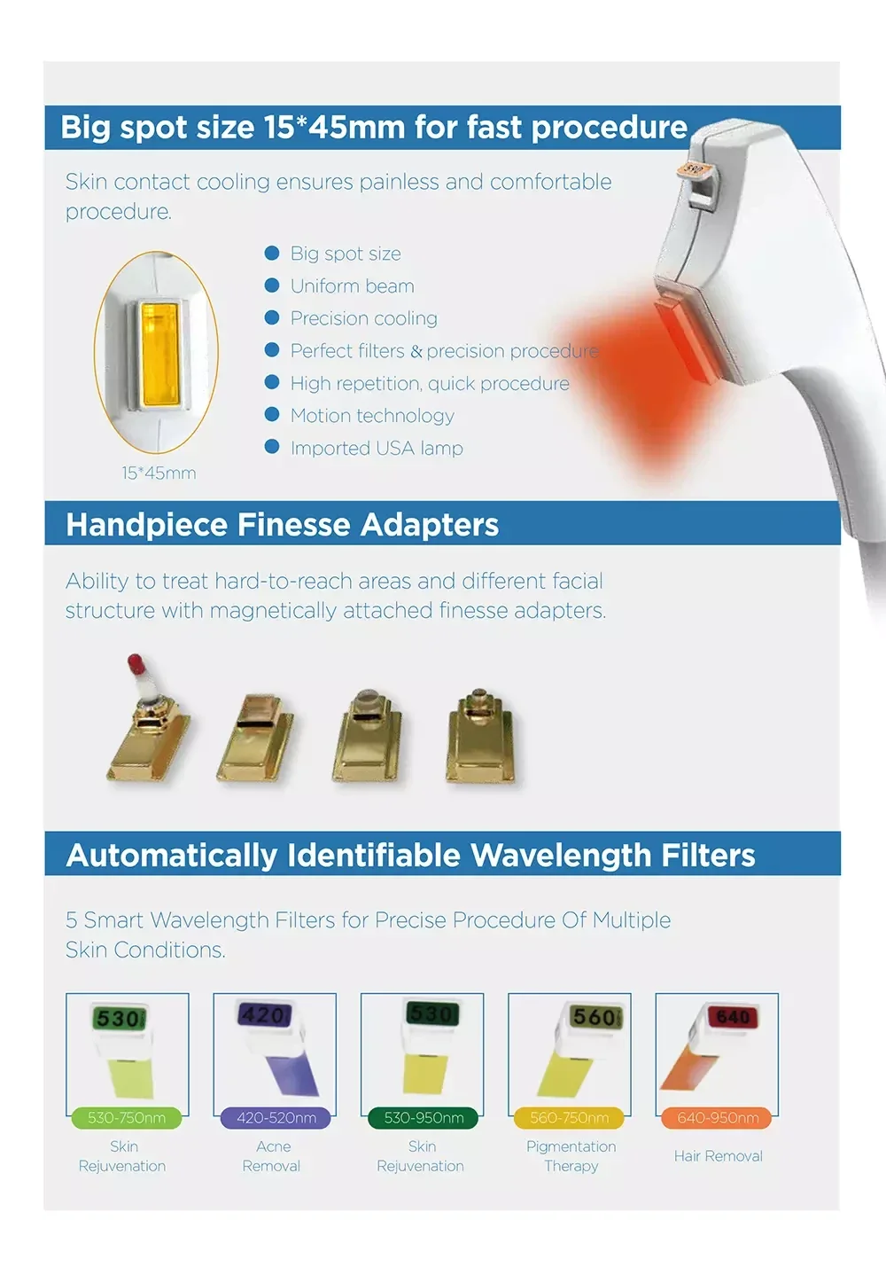 ADSS BBL Hero NIR OPT Skin Rejuvenation IPL Laser Hair Removal Machine for Commerical Salon