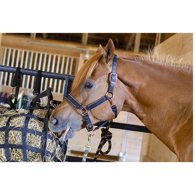 Полиэфирная тесьма плетеная медленная кормовая сеть супер-низ оригинальная легкая кормушка для лошадей сеновый