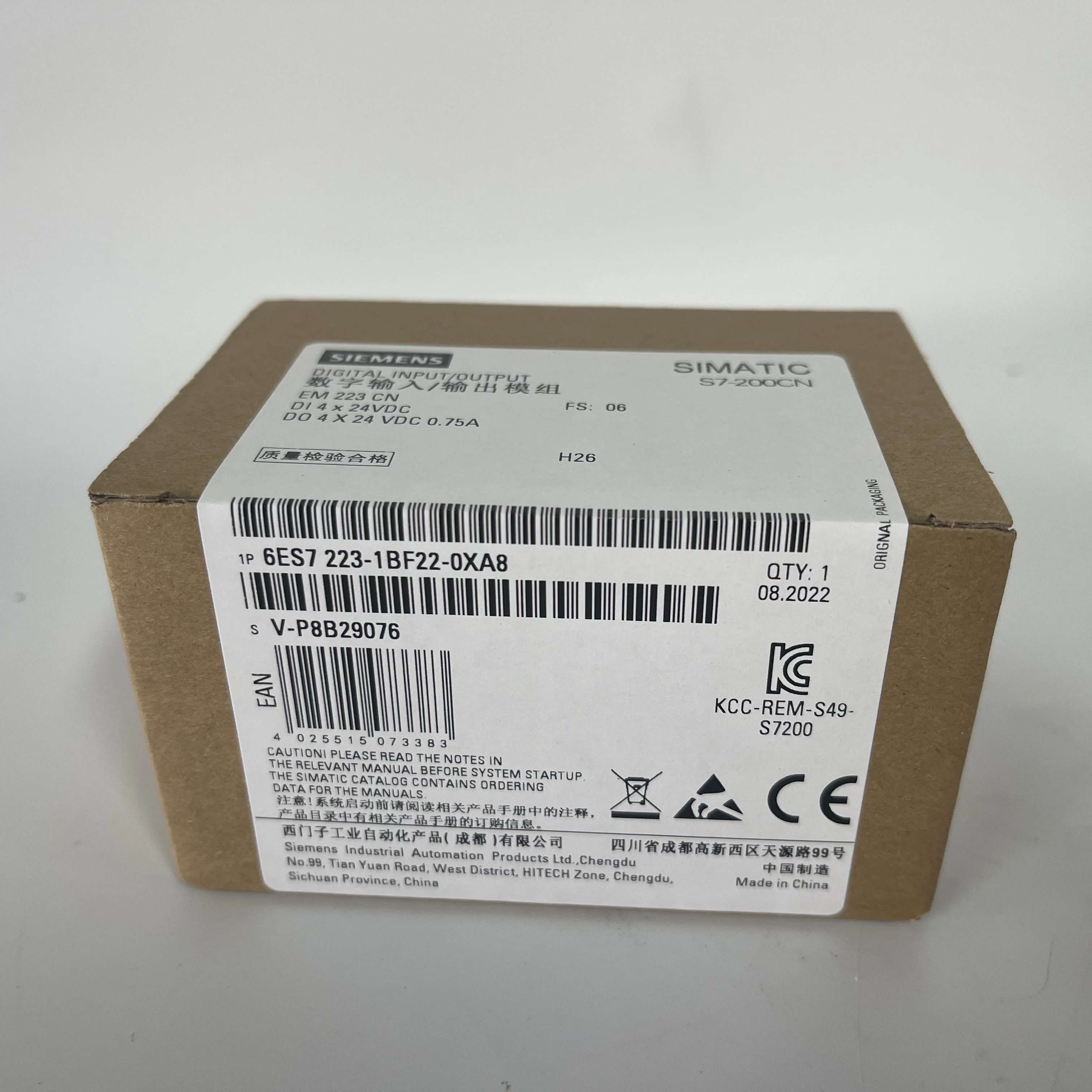 SIEMENS Digital Input/Output Module 6ES7223-1BF22-0XA8 SIEMENS Digital Input/Output Module 6ES7223-1BF22-0XA8