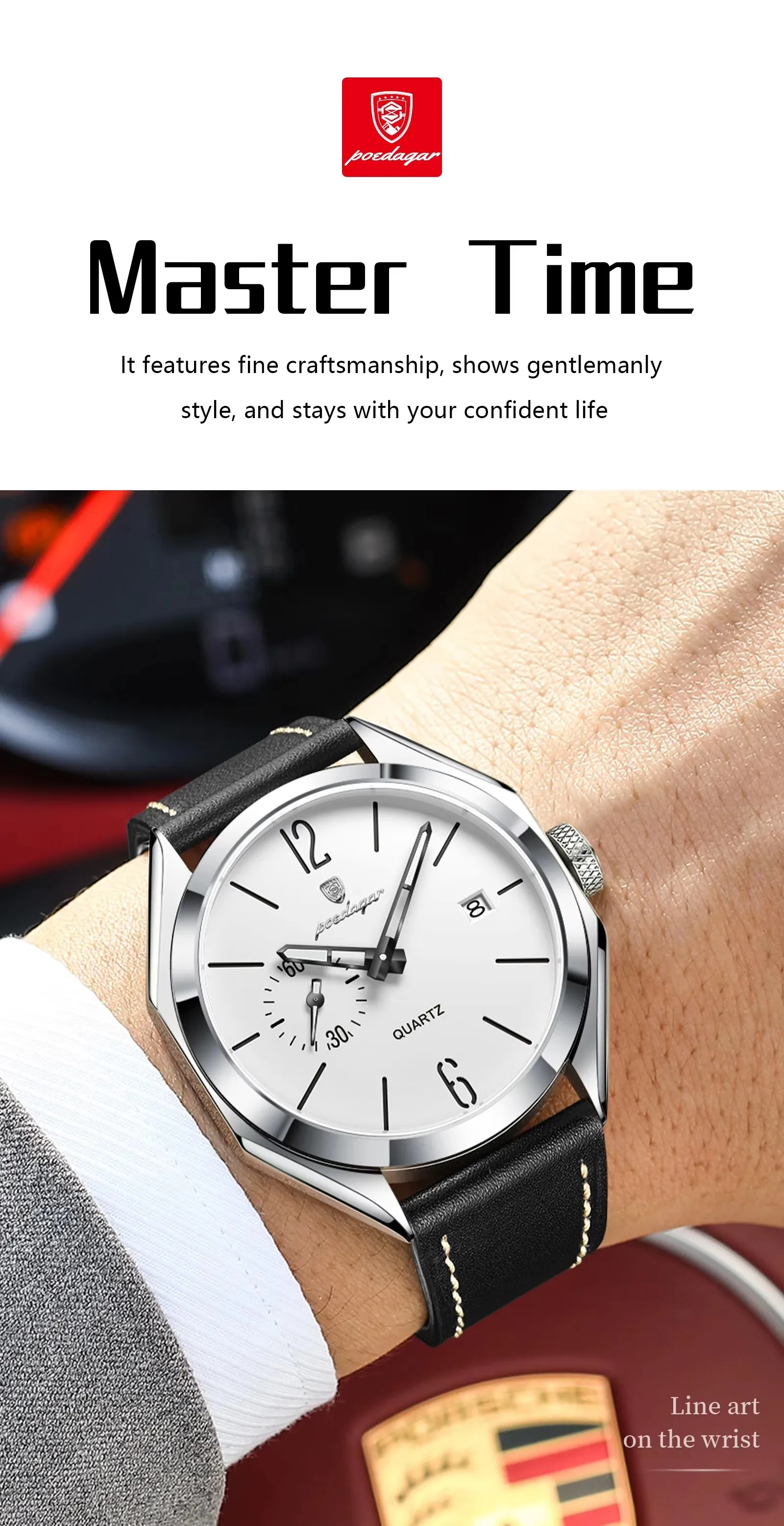 POEDAGAR 689 Quartz Men's Watch