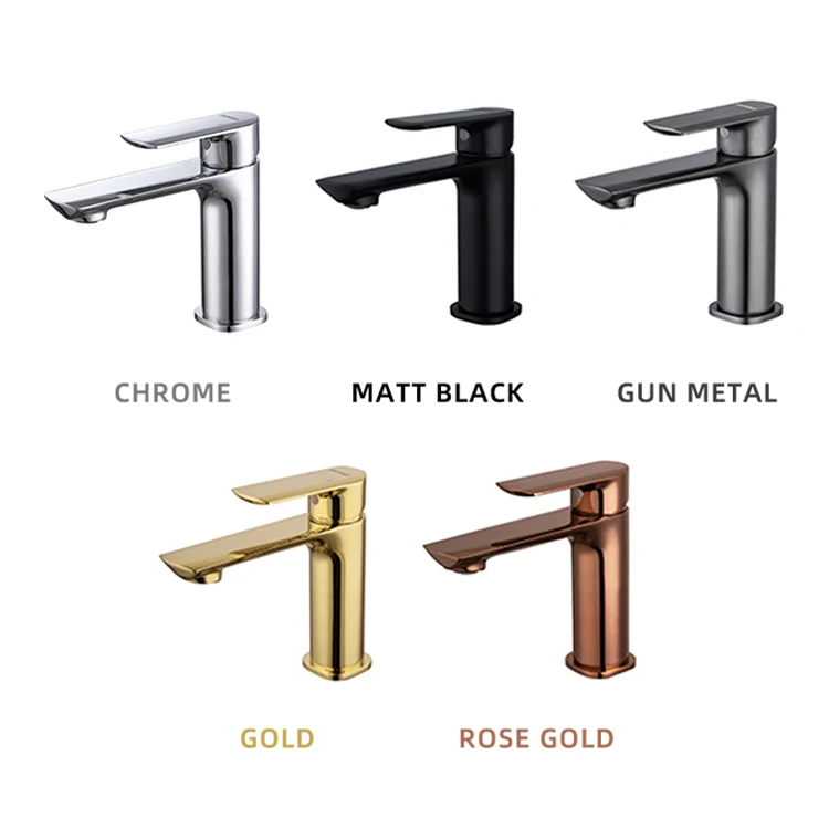 Modern Brass Single Handle Lever Wash Basin Mixer Good Price Washroom Deck Mounted Water Sink Faucet