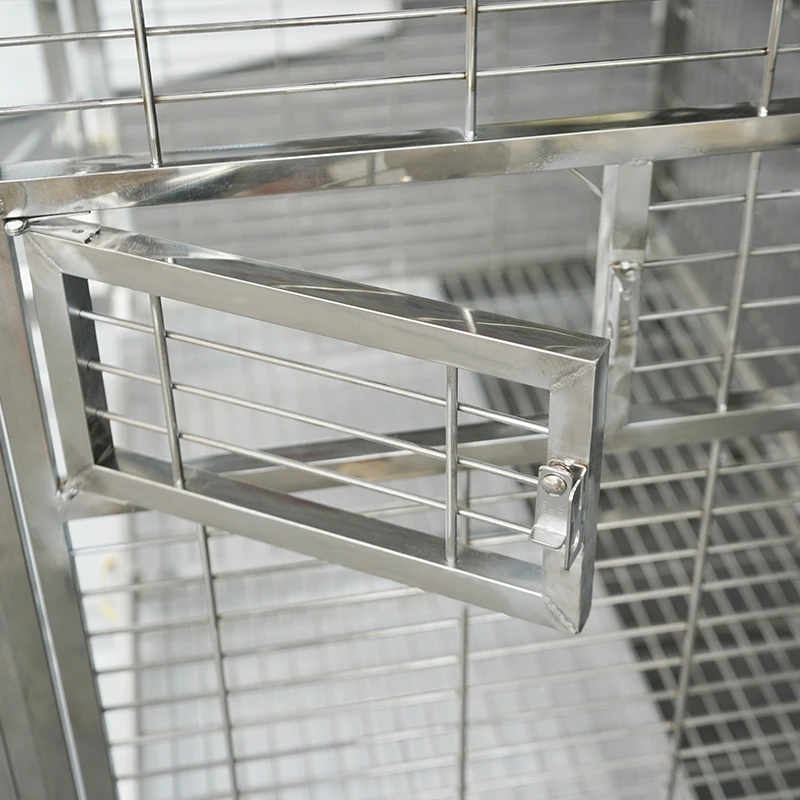 Modern Luxury Twin Large Flight Bird Pet Cage Doors Glass Display Cage Birds Tray With A Stand