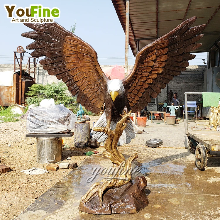 Statua di aquila calva in bronzo-YouFine