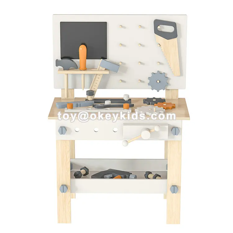 Customize Preschool Pretend Play Workbench Wooden Toy Tool Bench Set ...