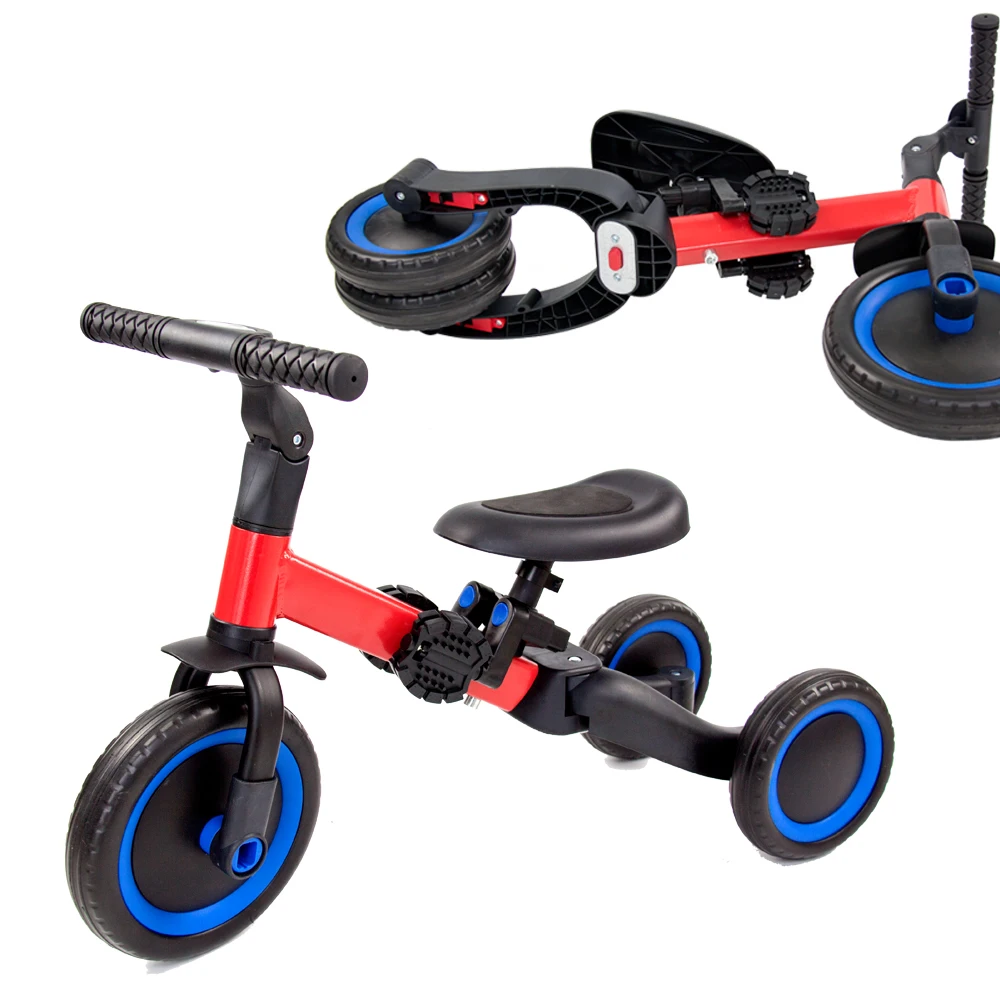 Factory  3 Wheel 3 in 1 Child Tricycle Trike Kids Balance Bike to Pedal Folding Children Bicycles
