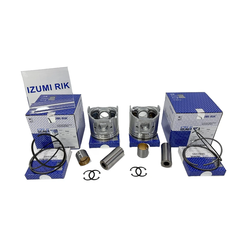 IZUMI RIK 486E 4D106 4D130 4D84 Piston & Piston Ring Set for Yanmar High Quality Engine Parts