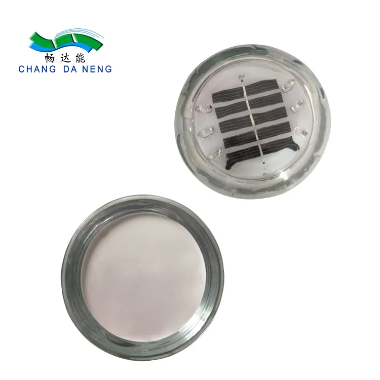 15T Round Soalr Road Stud IP68 Tempered Glass Solar LED Garden Light