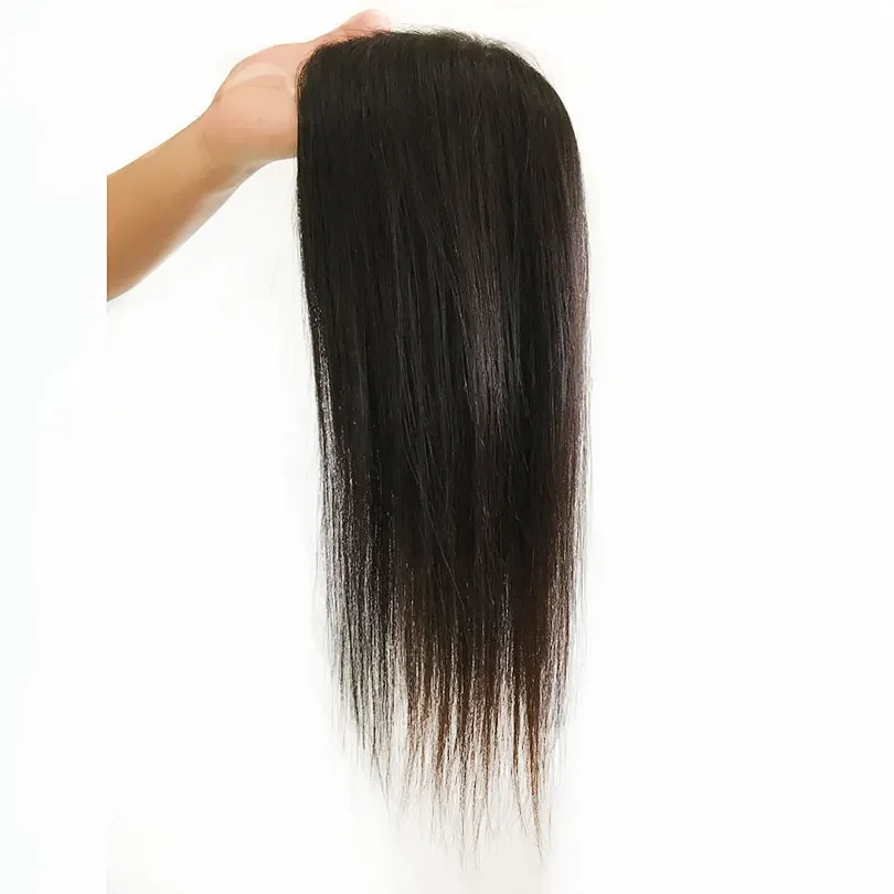 15x16cm Virgin Human Hair Silk Top Injected Skin Base Toupee Natural Scalp Hairpiece for Women_voghion.com