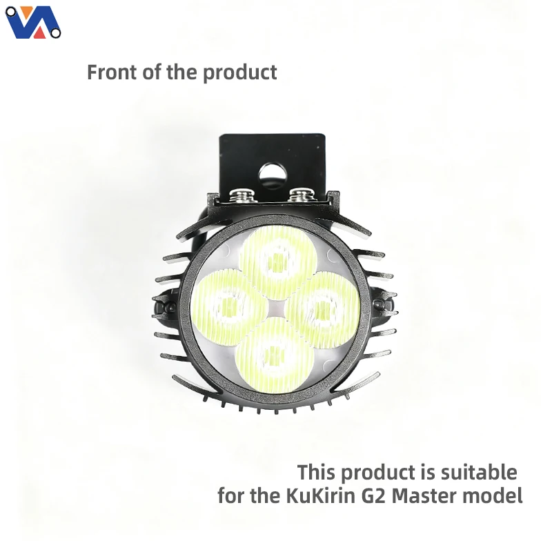 original front headlight for kukirin g2 master   high brightness led spotlight with integrated horn   genuine scooter replacement part-6