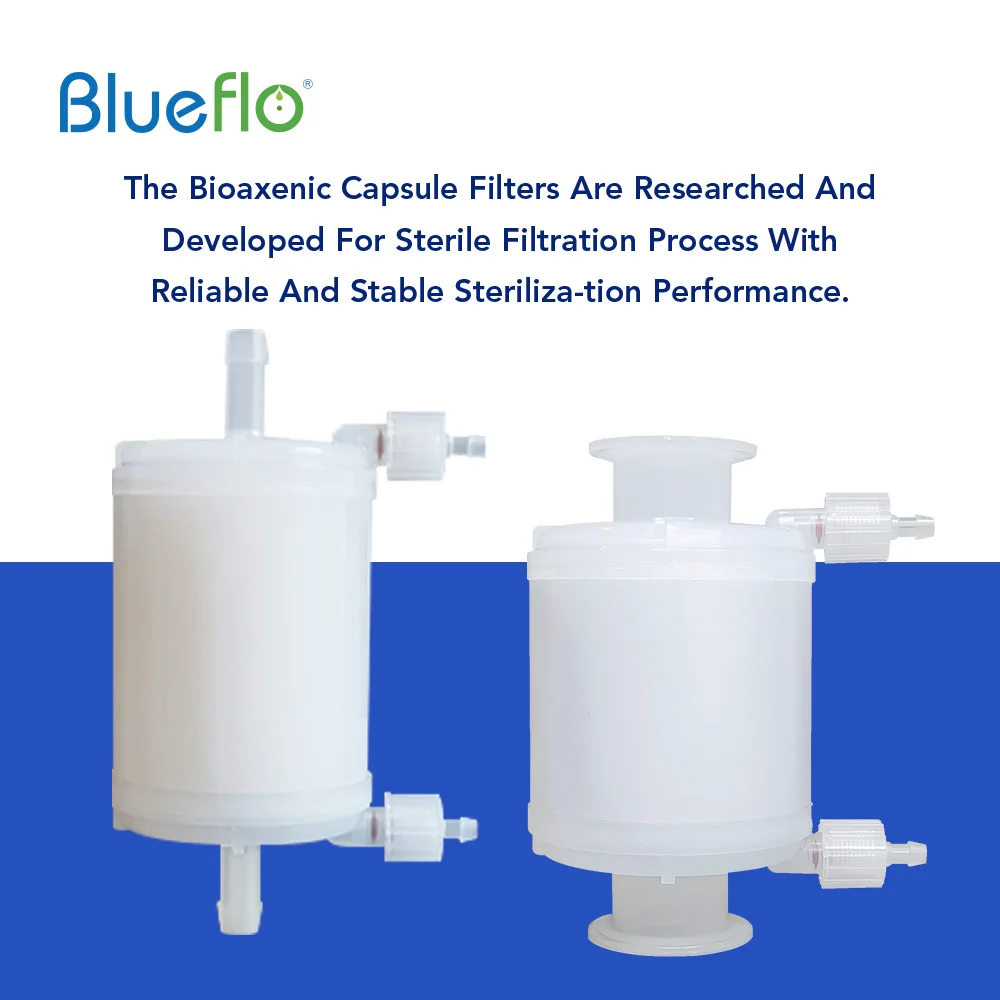 Капсульные фильтры Darlly Mill PES Мембранные плиссированные фильтрующие картриджи для глубины стерильный фильтр 0,2 микрон 1 дюйм три зажима для лабораторного использования