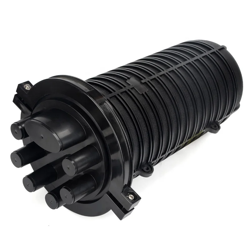 288 Core Fiber Optic Splice Enclosure Vertical MUFA FOC Closures with 1 Inlet and 6 Outlet Dome Fiber Optic Joint Closure Box
