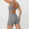 grey short jumpsuit