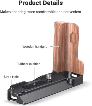 SmallRig L-Shape Bracket Wooden Grip for RX100 III/IV/V (VA) / VI/VII Camera - LCS2467 detail image