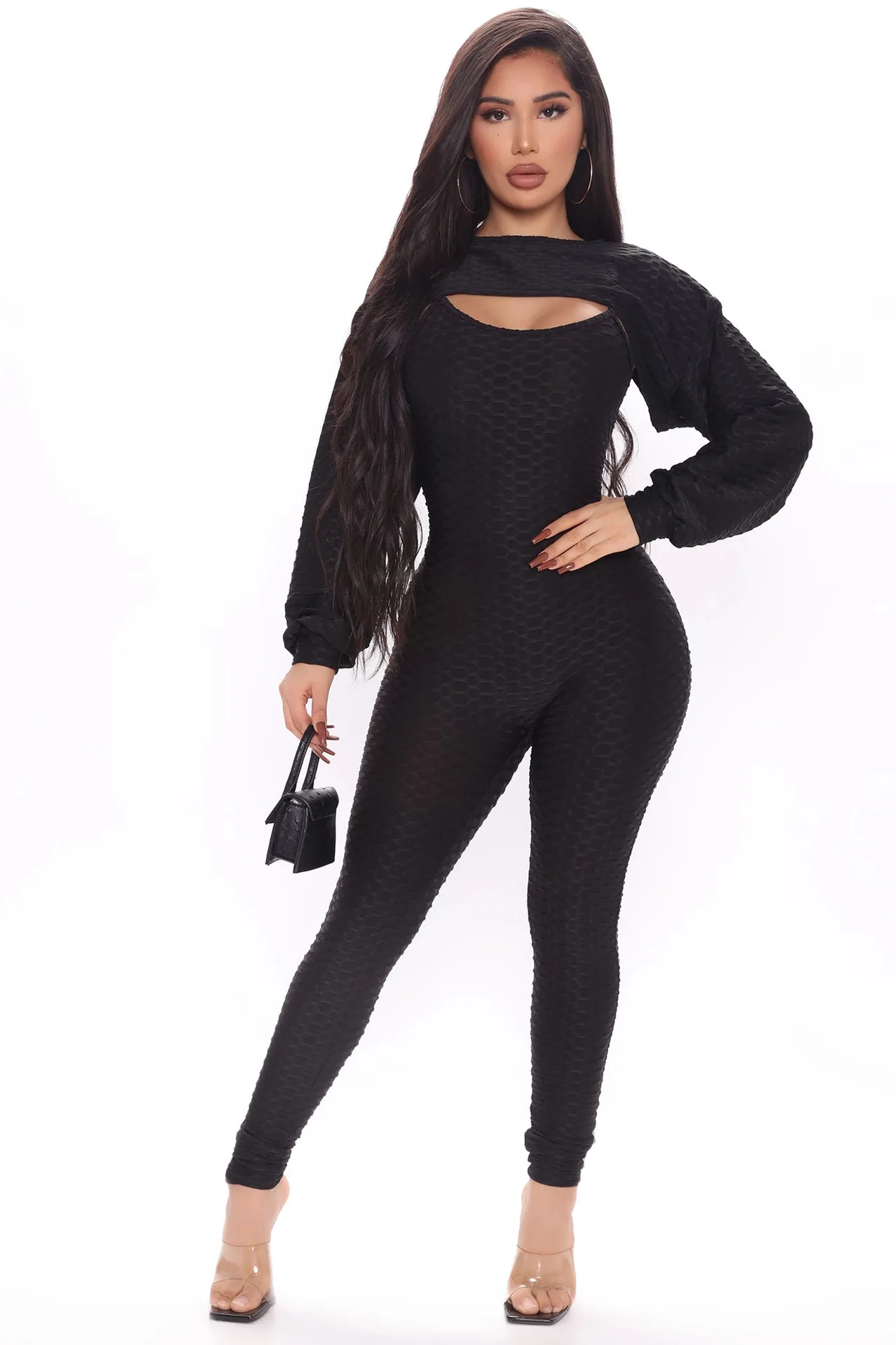 Vedo Fitness Wear Custom Logo Polyester Sexy Compression Jumpsuit