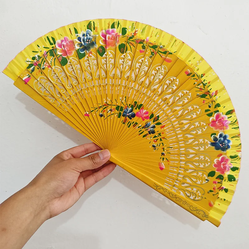 2025 New Arrival Customized Printing Bamboo Hand Fan with Pantone Color and Multiple Sizes for OEM Service