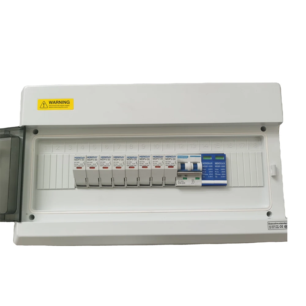 Factory Price Dc 4 in 1 Out 1000v Ip66  Panel Array Power Solar Pv String Combiner Box Solar System Outside Electrical Boxes