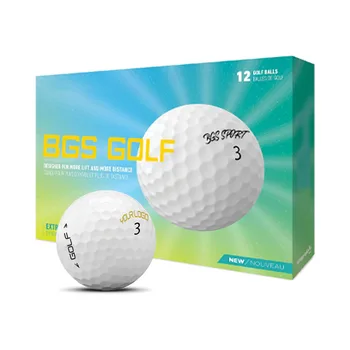High Quality Customized White Surlyn Golf Ball Urethane Tournament Type Extreme Distance Golf Ball