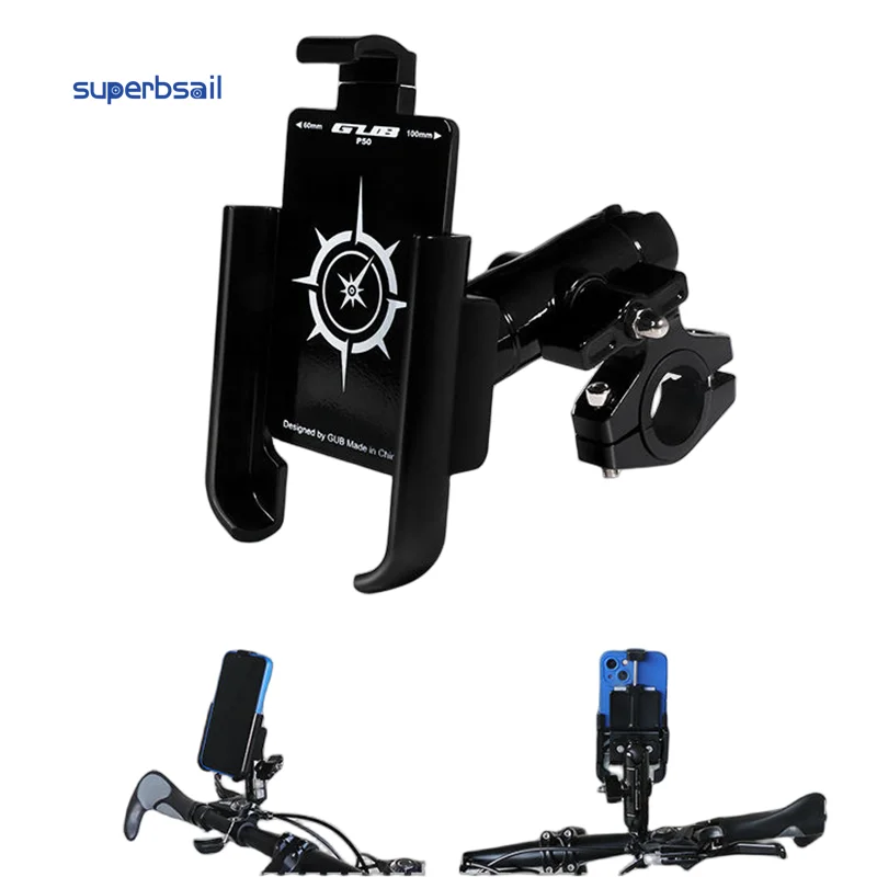 Superbsail Scooter Bike Mobile Phone Holder For Universal Adjustable Table Cell Phone Support Metal Tablet Stand For Phone Mount