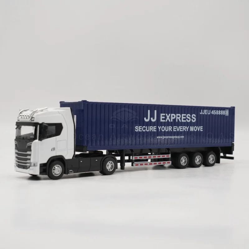 【LA】O.A.S Model kontenera Fabryka modeli prezent wysyłkowy niestandardowy 1:50 zestaw z materiału aluminiowego ciężarówka zabawkowa model w skali