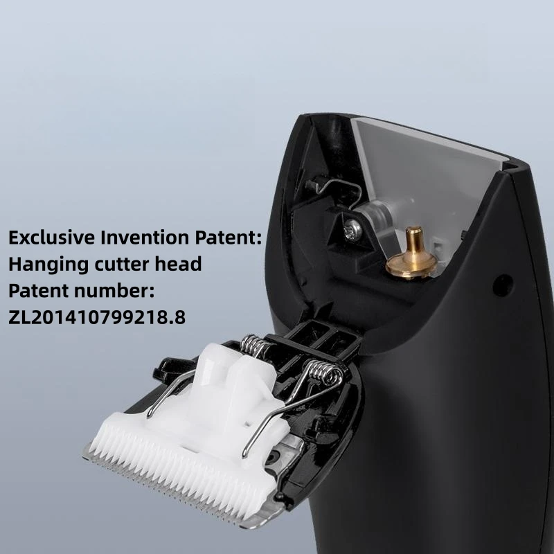 Free Sample OEM ODM Custom Professional  Hair Clipper Rubber Surface Waterproof LED Light Type-C Body Groomers Body Trimmer