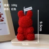 Red rabbit candle