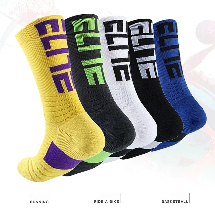 Thicken Towel Casual  Men's Socks Sport Professional Basketball Elite Socks Best 